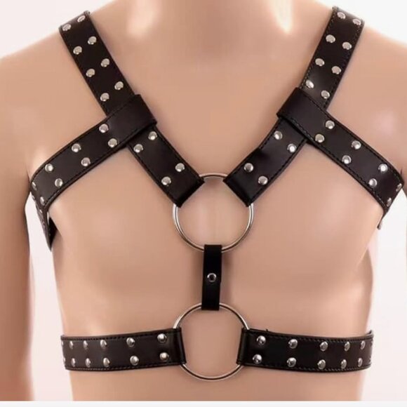 New! Harness Mens Chest Leather - Picture 4 of 4